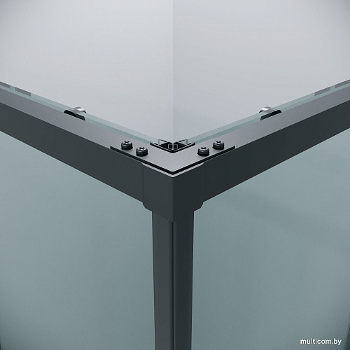 Душевой уголок Grossman Galaxy 100x90x195 300.K33.01.1090.21.00 (черный матовый/прозрачное стекло)
