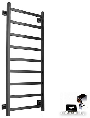 Полотенцесушитель Ростела Экспи Квадро V30 1/2" 8 перекладин 40x100 см (черный)