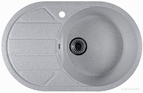 Кухонная мойка Marblan Elon R (серый,с сифоном)