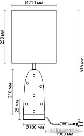 Настольная лампа Odeon Light Pollen 5424/1T