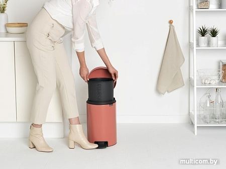 Brabantia Pedal Bin NewIcon 12 л (терракотовый)