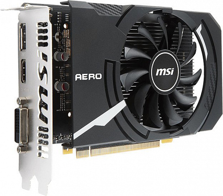 Видеокарта MSI GeForce GTX 1050 OCV1 Aero ITX 2GB GDDR5