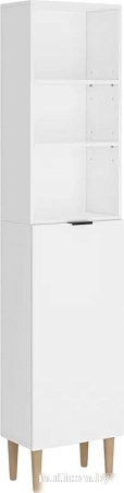 Стеллаж MONOFIX Одос с одной дверцей (белый)