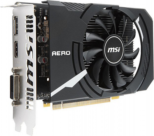 Видеокарта MSI GeForce GTX 1050 OCV1 Aero ITX 2GB GDDR5