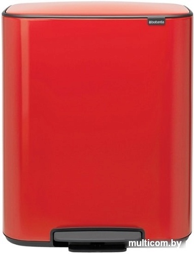 Brabantia Bo Pedal Bin 60 л (пламенно-красный)