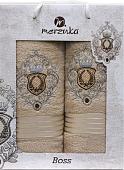 Набор полотенец Merzuka 50x90/70х140 9807 (2 шт, 2 шт, бежевый)