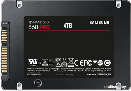 SSD Samsung 860 Pro 4TB MZ-76P4T0