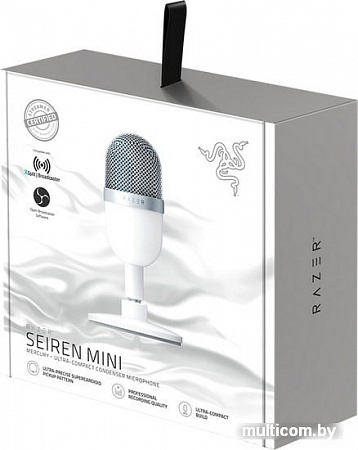 Микрофон Razer Seiren Mini Mercury White
