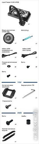 Жидкостное охлаждение для процессора Arctic Liquid Freezer III 240 A-RGB Black ACFRE00142A