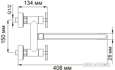 Смеситель Wasserkraft Weser 7802L