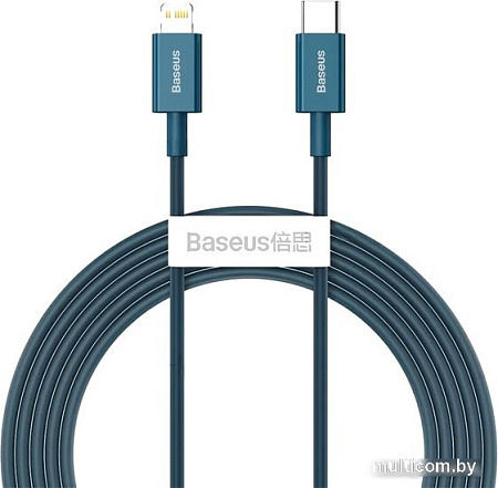 Baseus Superior USB Type-C - Lightning (2 м, синий)