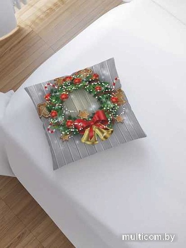 Чехол на подушку JoyArty Новогодние колокольчики sl_21509