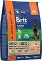 Сухой корм для собак Brit Premium Dog Adult Sport 5000 с курицей 3 кг