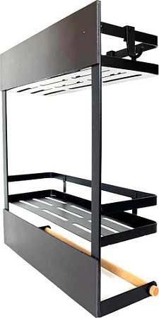 Вешалка кухонная Happy Home На холодильник HH-042 (черный)