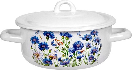 Кастрюля Лысьвенские эмали Васильки С-16072/4ЭК
