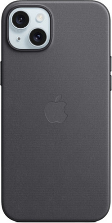 Чехол для телефона Apple MagSafe FineWoven Case для iPhone 15 Plus (черный)