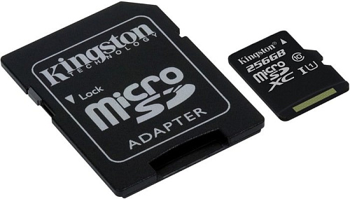 Карта памяти Kingston Canvas Select SDCS/256GB microSDXC 256GB (с адаптером)