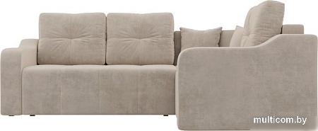 Угловой диван Mebelico Кембридж угловой 108810 (правый, велюр, бежевый)