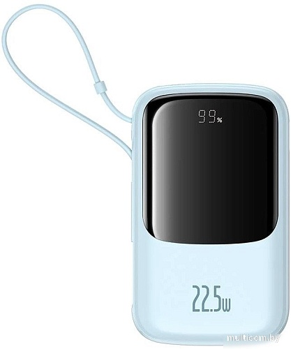 Внешний аккумулятор Baseus Qpow Pro+ Digital Display Fast Charge 22.5W 10000mAh (голубой)