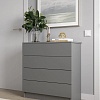Комод Горизонт Нео 760 4 ящика (серый графит)
