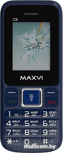 Мобильный телефон Maxvi C3i (маренго)