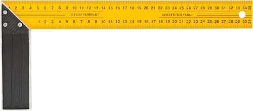 Угольник FIT Столярный 19435 (желтый)