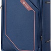 Чемодан-спиннер Solier STL2240 (L, синий/коричневый)