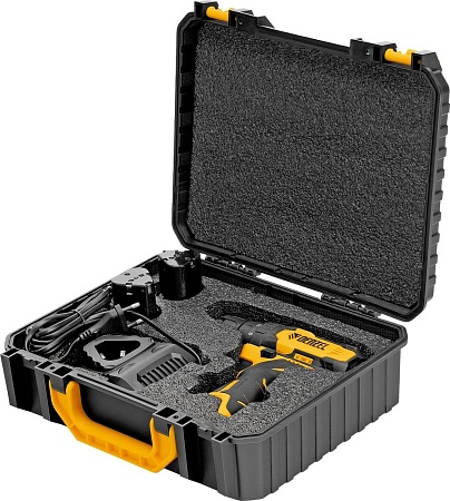 Дрель-шуруповерт Denzel CDQ-12 (с 2-мя АКБ, кейс)