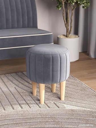 Пуфик Mio Tesoro Амма круглый (серый №32)