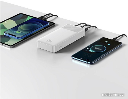 Внешний аккумулятор Baseus Bipow Fast Charge Power Bank 20W 20000mAh (белый)
