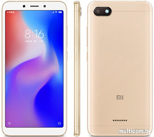 Смартфон Xiaomi Redmi 6A 2GB/16GB международная версия (голубой)