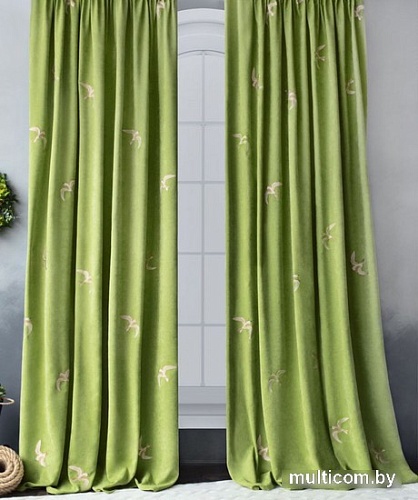 Комплект штор Pasionaria Либерти 290x230 (2 шт, зеленый)