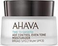 Ahava Крем для лица Time To Smooth Увлажняющий Ровный тон и профилактика старения SPF20 50 мл