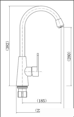 Смеситель PLstart PL4001-25