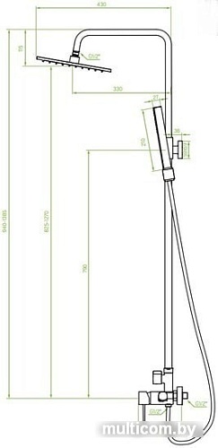 Душевая система Laveo Pola PLA 00KX