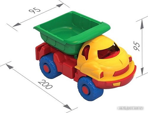 Игрушечный транспорт Нордпласт Самосвал Малыш 061 (красный/синий/желтый)