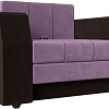 Кресло-кровать Лига диванов Атлантида 113868 (микровельвет, сиреневый/коричневый)