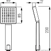 Душевая лейка Ferro Amigo VerdeLine S190VL-B