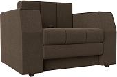 Кресло-кровать Лига диванов Атлантида 113877 (рогожка коричневый)