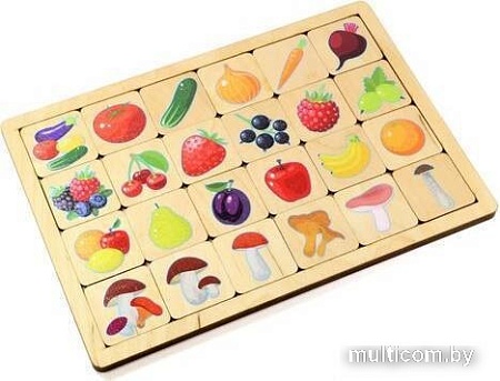 Мозаика/пазл Десятое королевство Овощи-Фрукты-Ягоды-Грибы 00740 (24 эл.)