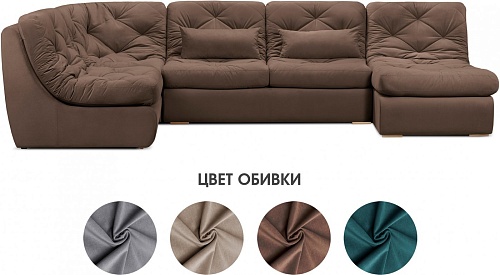 П-образный диван Mio Tesoro Борнео (Velutto 23)