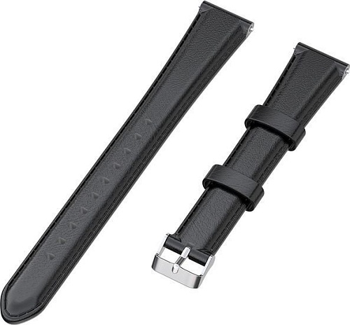 Ремешок Rumi кожаный Slim 20 мм (черный)