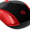 Мышь HP 200 (черный/красный)