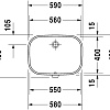 Умывальник Duravit D-Code 58x45.5 [0338560000]
