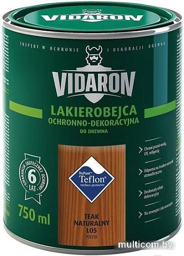 Лак Vidaron Лакобейц L05 0.75 л (натуральный тик)