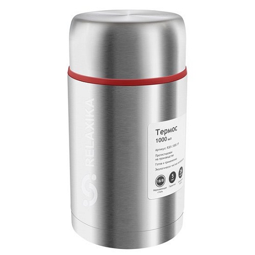 Термос для еды Relaxika 301 1л (нержавеющая сталь)