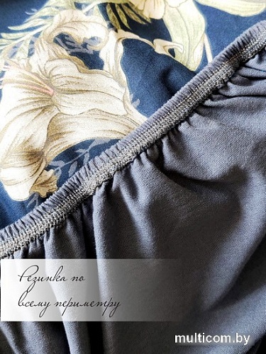 Постельное белье Luxsonia Трикотаж на резинке 80x200 Мр0010-25 5250ТД (графит)