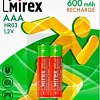 Аккумуляторы Mirex AAA 600mAh 2 шт HR03-06-E2