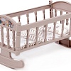 Кроватка для кукол Полесье Кроватка-качалка №4 24026 (темно-кремовый)