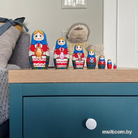 Развивающая игра Брестская Матрешка С самоваром (набор 7 шт)